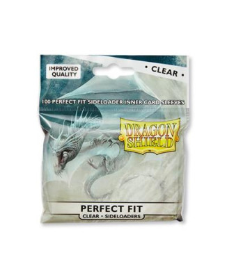 Dragon Shield Standard Perfect Fit Sideloading Sleeves - Clear/Clear (100 Sleeves)